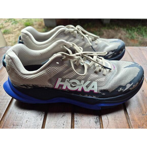 Hoka One One Torrent 4 Men’s Size 8 D ‘Farro/Ultramarine’ Trail Running Shoes - Picture 4 of 8